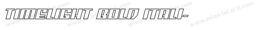 timelight bold itali字体转换